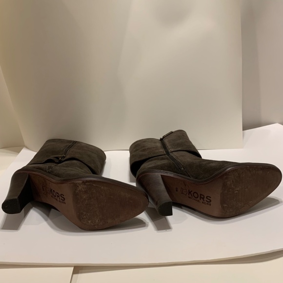 Michael Kors Suede Fold Over Brown Women Boots Size 10 - Picture 6 of 10